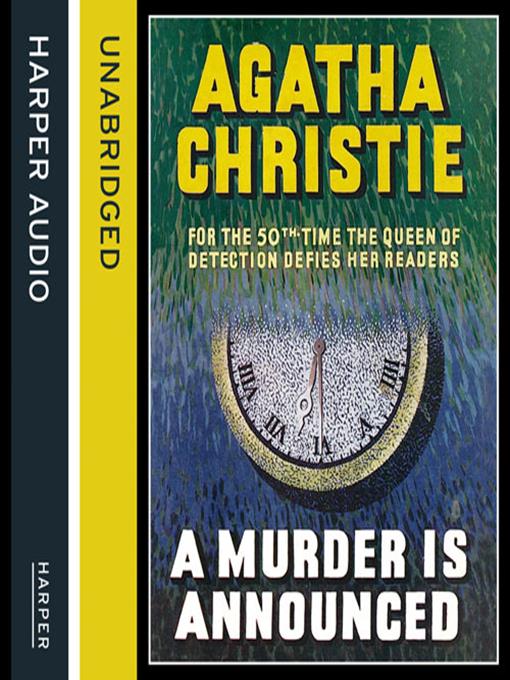 Title details for A Murder is Announced by Agatha Christie - Available